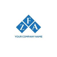 zfa brev logotyp design på vit bakgrund. zfa kreativa initialer brev logotyp koncept. zfa bokstavsdesign. vektor