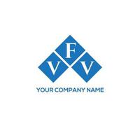 vfv-Brief-Logo-Design auf weißem Hintergrund. vfv kreative Initialen schreiben Logo-Konzept. vfv Briefgestaltung. vektor