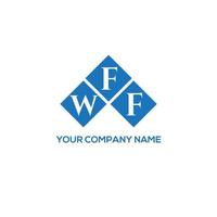 Wff-Brief-Logo-Design auf weißem Hintergrund. wff kreative Initialen schreiben Logo-Konzept. wff Briefgestaltung. vektor