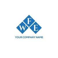WFE-Brief-Logo-Design auf weißem Hintergrund. wfe kreatives Initialen-Buchstaben-Logo-Konzept. wfe Briefgestaltung. vektor