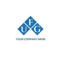 ufg kreativa initialer brev logotyp koncept. ufg brev design.ufg brev logotyp design på vit bakgrund. ufg kreativa initialer brev logotyp koncept. ufg bokstavsdesign. vektor