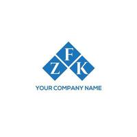 zfk brev logotyp design på vit bakgrund. zfk kreativa initialer brev logotyp koncept. zfk bokstavsdesign. vektor