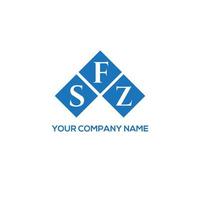 sfz brev logotyp design på vit bakgrund. sfz kreativa initialer brev logotyp koncept. sfz bokstavsdesign. vektor