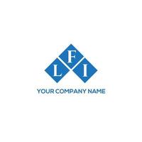 Lfi-Brief-Logo-Design auf weißem Hintergrund. lfi kreatives Initialen-Buchstaben-Logo-Konzept. lfi Briefgestaltung. vektor