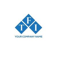 Tfi-Brief-Logo-Design auf weißem Hintergrund. tfi kreatives Initialen-Buchstaben-Logo-Konzept. tfi Briefgestaltung. vektor