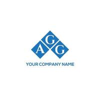 agg-Buchstaben-Logo-Design auf weißem Hintergrund. agg kreatives Initialen-Buchstaben-Logo-Konzept. agg Briefgestaltung. vektor