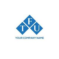 tfu-Brief-Logo-Design auf weißem Hintergrund. tfu kreative Initialen schreiben Logo-Konzept. tfu Briefgestaltung. vektor