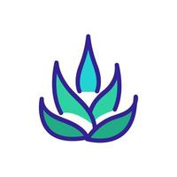 Agave Pflanze Symbol Vektor Umriss Illustration