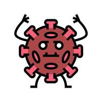 Virus-Krankheit-Farbsymbol-Vektor-Illustration vektor