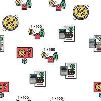 Reichtum Finanzkapital Vektor nahtlose Muster