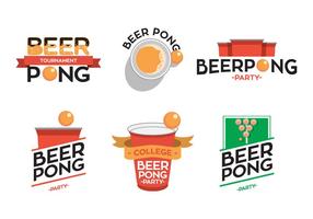 Bier Pong Typo Vektor