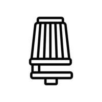 rahmenlose klimaanlage filter symbol vektor umriss illustration