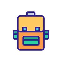 Rucksack-Icon-Vektor. isolierte kontursymbolillustration vektor