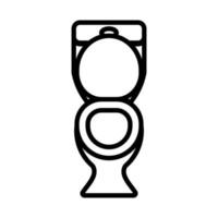 toalett ikon vektor. isolerade kontur symbol illustration vektor