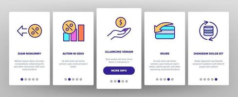 Cashback-Service-Onboarding-Vektor vektor