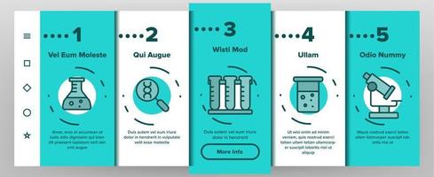 Farbbiomaterialien, Onboarding von medizinischen Analysevektoren vektor