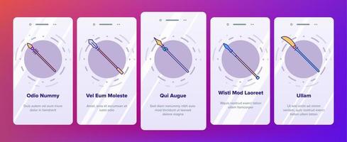 alte speer waffen vektor onboarding