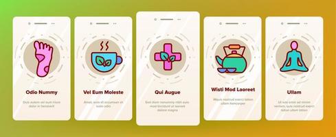 Naturheilkunde-Therapie-Vektor-Onboarding vektor