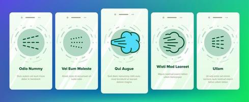 vatten, ånga, flytande spray vektor onboarding