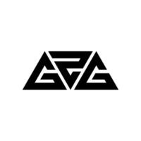 gzg-Dreieck-Buchstaben-Logo-Design mit Dreiecksform. Gzg-Dreieck-Logo-Design-Monogramm. gzg-Dreieck-Vektor-Logo-Vorlage mit roter Farbe. gzg dreieckiges Logo einfaches, elegantes und luxuriöses Logo. gzg vektor