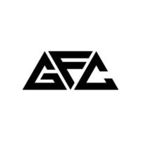 gfc-Dreieck-Buchstaben-Logo-Design mit Dreiecksform. GFC-Dreieck-Logo-Design-Monogramm. gfc-Dreieck-Vektor-Logo-Vorlage mit roter Farbe. gfc dreieckiges logo einfaches, elegantes und luxuriöses logo. gfc vektor