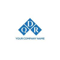 Qdr-Brief-Logo-Design auf weißem Hintergrund. qdr kreative Initialen schreiben Logo-Konzept. qdr Briefgestaltung. vektor