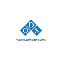 qds-Brief-Logo-Design auf weißem Hintergrund. qds kreatives Initialen-Buchstaben-Logo-Konzept. qds Briefgestaltung. vektor