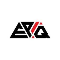 epq Dreiecksbuchstaben-Logo-Design mit Dreiecksform. epq-Dreieck-Logo-Design-Monogramm. epq-Dreieck-Vektor-Logo-Vorlage mit roter Farbe. epq dreieckiges Logo einfaches, elegantes und luxuriöses Logo. epq vektor