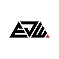 EJV-Dreieck-Buchstaben-Logo-Design mit Dreiecksform. EJV-Dreieck-Logo-Design-Monogramm. EJV-Dreieck-Vektor-Logo-Vorlage mit roter Farbe. ejv dreieckiges Logo einfaches, elegantes und luxuriöses Logo. ejv vektor