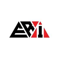 Eri-Dreieck-Buchstaben-Logo-Design mit Dreiecksform. Eri-Dreieck-Logo-Design-Monogramm. Eri-Dreieck-Vektor-Logo-Vorlage mit roter Farbe. eri dreieckiges Logo einfaches, elegantes und luxuriöses Logo. Eri vektor