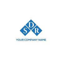 sdr brev logotyp design på vit bakgrund. sdr kreativa initialer brev logotyp koncept. sdr brev design. vektor