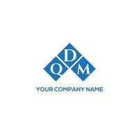 qdm-Brief-Logo-Design auf weißem Hintergrund. qdm kreative Initialen schreiben Logo-Konzept. qdm-Briefgestaltung. vektor