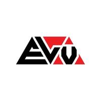 Elv-Dreieck-Buchstaben-Logo-Design mit Dreiecksform. Elv-Dreieck-Logo-Design-Monogramm. Elv-Dreieck-Vektor-Logo-Vorlage mit roter Farbe. Elv dreieckiges Logo einfaches, elegantes und luxuriöses Logo. elb vektor
