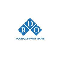 Rdo-Brief-Logo-Design auf weißem Hintergrund. rdo kreative Initialen schreiben Logo-Konzept. rdo Briefgestaltung. vektor
