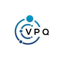 vpq brev teknik logotyp design på vit bakgrund. vpq kreativa initialer bokstaven det logotyp koncept. vpq bokstavsdesign. vektor
