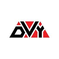 dvy-Dreieck-Buchstaben-Logo-Design mit Dreiecksform. Dvy-Dreieck-Logo-Design-Monogramm. dvy-Dreieck-Vektor-Logo-Vorlage mit roter Farbe. dvy dreieckiges Logo einfaches, elegantes und luxuriöses Logo. dvy vektor