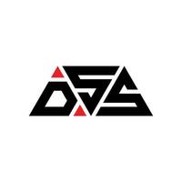 dss-Dreieck-Buchstaben-Logo-Design mit Dreiecksform. DSS-Dreieck-Logo-Design-Monogramm. DSS-Dreieck-Vektor-Logo-Vorlage mit roter Farbe. dss dreieckiges Logo einfaches, elegantes und luxuriöses Logo. dss vektor