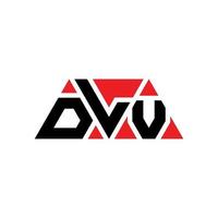 dlv-Dreieck-Buchstaben-Logo-Design mit Dreiecksform. dlv-Dreieck-Logo-Design-Monogramm. dlv-Dreieck-Vektor-Logo-Vorlage mit roter Farbe. dlv dreieckiges Logo einfaches, elegantes und luxuriöses Logo. dlv vektor