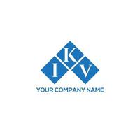 ikv-Buchstaben-Design. ikv-Brief-Logo-Design auf weißem Hintergrund. ikv kreative Initialen schreiben Logo-Konzept. ikv-Buchstaben-Design. ikv-Brief-Logo-Design auf weißem Hintergrund. ich vektor