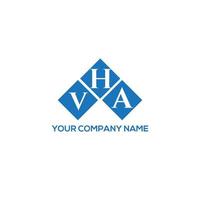 Vha-Brief-Logo-Design auf weißem Hintergrund. vha kreatives Initialen-Buchstaben-Logo-Konzept. vha Briefgestaltung. vektor