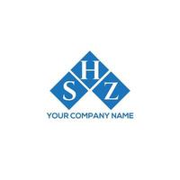 shz kreative Initialen schreiben Logo-Konzept. shz-Brief-Design.shz-Brief-Logo-Design auf weißem Hintergrund. shz kreative Initialen schreiben Logo-Konzept. shz Briefgestaltung. vektor