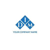 Dim-Buchstaben-Logo-Design auf weißem Hintergrund. dim kreative Initialen schreiben Logo-Konzept. dunkles Buchstabendesign. vektor