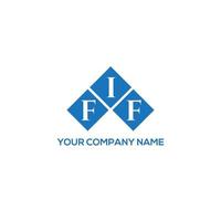 fif-Buchstaben-Logo-Design auf weißem Hintergrund. fif kreative Initialen schreiben Logo-Konzept. fif-Buchstaben-Design. vektor