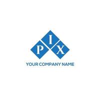 Pix-Brief-Logo-Design auf weißem Hintergrund. pix kreative Initialen schreiben Logo-Konzept. Pix-Buchstaben-Design. vektor