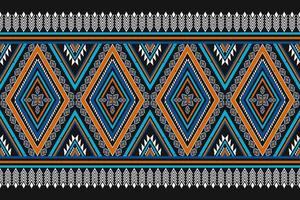 abstraktes ethnisches Muster traditionell. geometrisches Muster im Stammes-. Randdekoration. Design für Hintergrund, Tapete, Vektorillustration, Textil, Stoff, Kleidung, Batik, Teppich, Stickerei. vektor