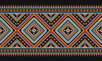 geometrisches ethnisches nahtloses muster traditionell. Stammes-gestreifter Stil. Design für Hintergrund, Tapete, Illustration, Textil, Stoff, Kleidung, Batik, Teppich, Stickerei. vektor