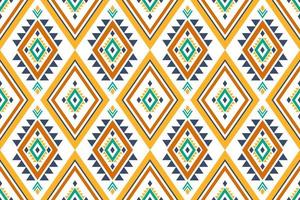 färgglad etnisk mönsterkonst. sömlösa mönster i tribal, folklig broderi och mexikansk stil. geometrisk randig. design för bakgrund, tapeter, vektorillustration, tyg, kläder, matta. vektor