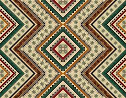 etnisk abstrakt mönsterkonst. sömlösa mönster i tribal, folklig broderi och mexikansk stil. geometrisk randig. design för bakgrund, tapeter, vektorillustration, tyg, kläder, matta. vektor