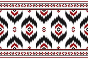 abstrakt etnisk mönsterkonst. ikat sömlösa mönster i tribal, folklig broderi och mexikansk stil. design för bakgrund, tapeter, vektorillustration, tyg, kläder, matta. vektor