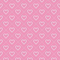 süß herz liebe valentinstag rosa weiß umriss muster streifen gestreift diagonal strichlinie hintergrund vektor cartoon illustration tischdecke, picknickmatte, geschenkpapier, matte, stoff, textil, schal.